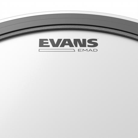 EVANS Peau de grosse caisse blanche EVANS EMAD sablée, 22 pouces