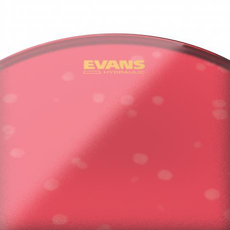 Peau de frappe pour caisse claire&nbsp;14" EVANS Hydraulic rouge sablée