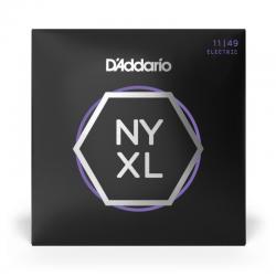 D'Addario NYXL1149 Jeu de 6 cordes pour Guitare électrique Nickel Wound Medium 11-49