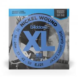 D'Addario - Cordes en nickel pour guitare électrique EJ21 Jazz Light 12-52