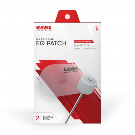 EVANS Patch double-pédale EVANS EQ, plastique translucide