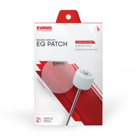 EVANS Patch simple-pédale EVANS EQ, plastique translucide