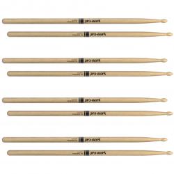 ProMark - Baguettes Classic Forward 5A Hickory, Olive Ovale, lot de 4 paires