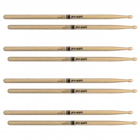 ProMark - Baguettes Classic Forward 5B Hickory, Olive Ovale, lot de 4 paires