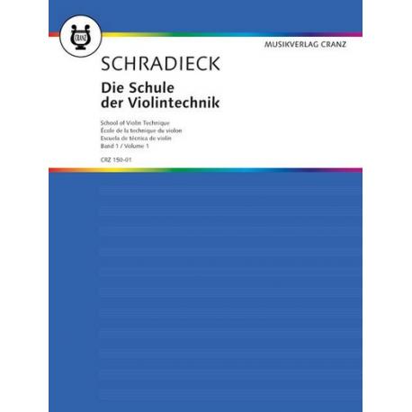 School Of Violin Technique Band 1 SCHRADIECK HENRY
