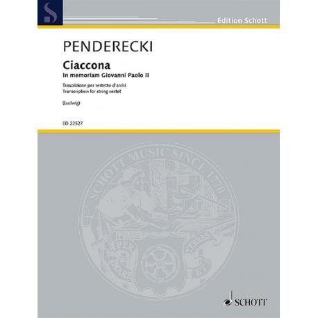 Ciaccona – In Memoriam Giovanni Paolo II PENDERECKI KRZYSZTOF