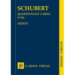 Quartet movement in c minor D 703 SCHUBERT FRANZ