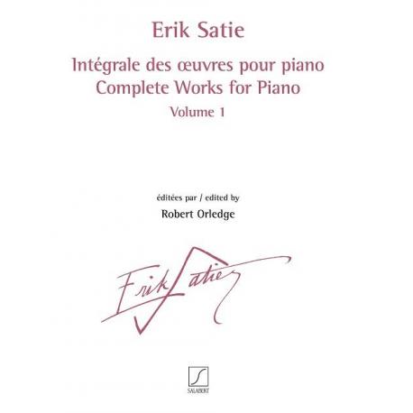 Intégrale Des Oeuvres Pour Piano Vol.1 SATIE ERIK