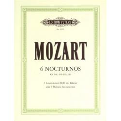 6 Nocturnes K.346, K.436-9, 549 (It./Ger.) MOZART WOLFGANG AMADEUS