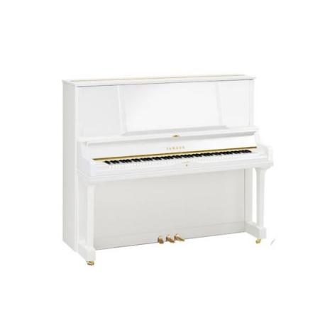 Yamaha - Piano Droit YUS5 PWH blanc Brillant