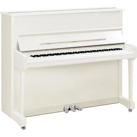 Yamaha - Piano Droit Silent P121 SH3 PWHC Blanc brillant Chrome