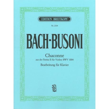 Chaconne D-Moll Aus Bwv 1004 BACH JOHANN SEBASTIAN