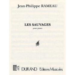 Les Sauvages, Pour Piano RAMEAU JEAN-PHILIPPE