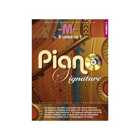 M Piano Signature 5 Recueils En 1 M