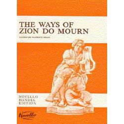 Ways Of Zion Do Mourn Vocal Score HAENDEL GEORG FRIEDRICH