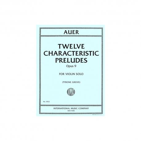 Twelve Characteristic Preludes AUER LEOPOLD