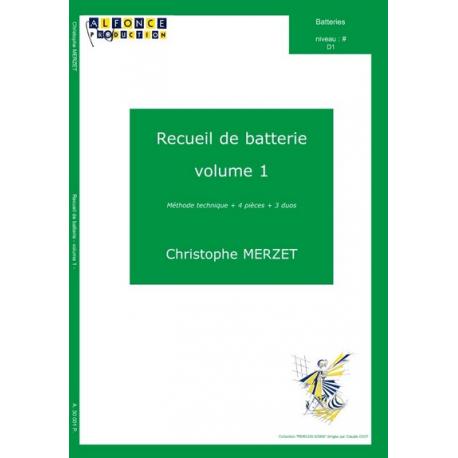 Recueil De Batterie, Vol.1 MERZET CHRISTOPHE