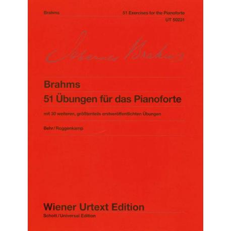 51 Exercises For The Piano BRAHMS JOHANNES