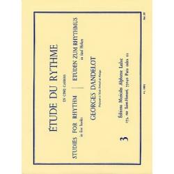 Etude Du Rythme Vol.3 DANDELOT GEORGES
