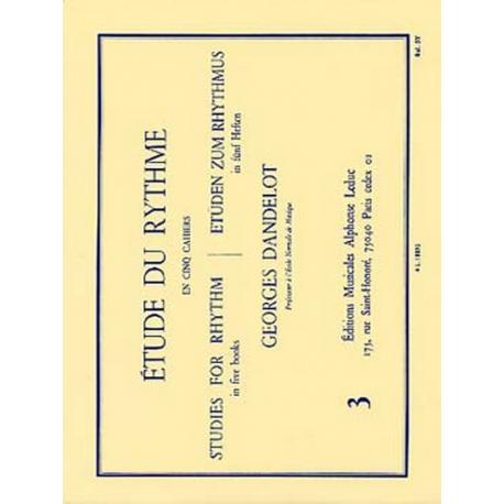 Etude Du Rythme Vol.3 DANDELOT GEORGES