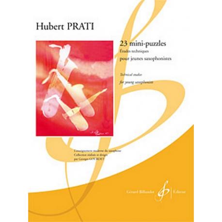 23 Mini Puzzles – Etudes Techniques Pour Jeunes Saxophonistes PRATI HUBERT