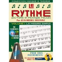 Rythme Vol.1 Mesures Simples Extra Audio Et Rom TOSTIVINT JEAN-MICHEL