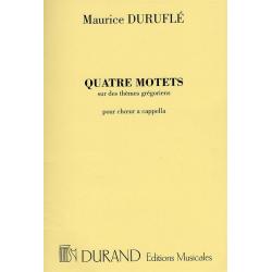4 Motets Sur Des Themes Gregoriens Op. 10 Pour Choeur A Cappella DURUFLE MAURICE