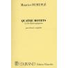 4 Motets Sur Des Themes Gregoriens Op. 10 Pour Choeur A Cappella DURUFLE MAURICE