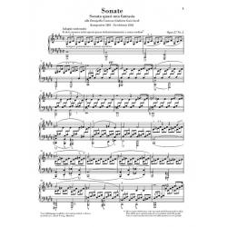 Klaviersonate Nr. 14 Cis-Moll Op. 27 Nr. 2 (Mondschein) BEETHOVEN LUDWIG VAN