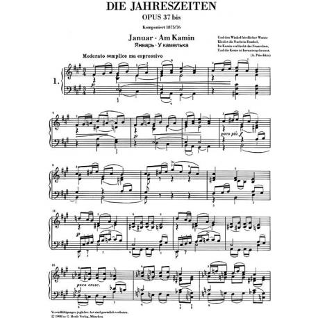 The Seasons Op. 37Bis TCHAIKOVSKY PYOTR ILYICH