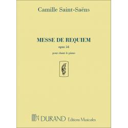 Messe De Requiem Op. 54 – Pour Chant Et Piano SAINT-SAENS CAMILLE