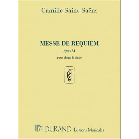 Messe De Requiem Op. 54 – Pour Chant Et Piano SAINT-SAENS CAMILLE