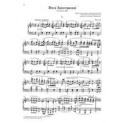 3 Intermezzi Op. 117 BRAHMS JOHANNES