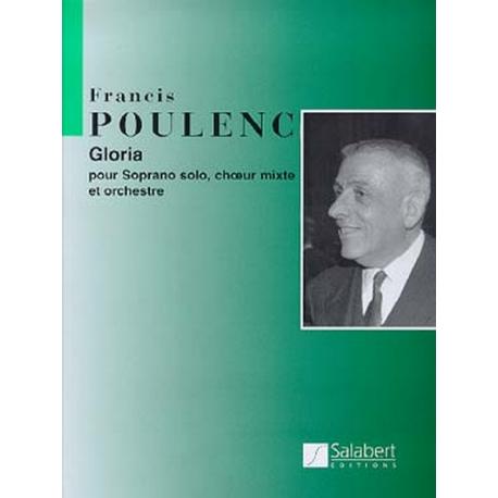 Gloria Pour Soprano Solo Choeur Mixte Et Orchestre POULENC FRANCIS