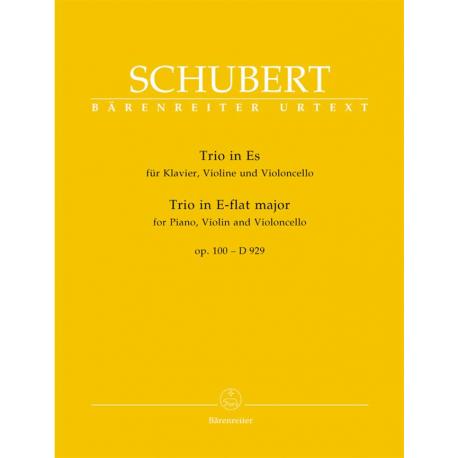Trio In Es Für Klavier, Violine Und Violoncello SCHUBERT FRANZ