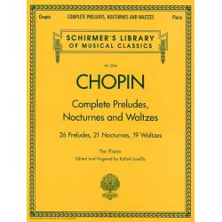 Chopin Complete Preludes Nocturnes And Waltzes For Piano CHOPIN FREDERIC