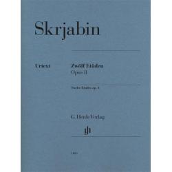 Douze Études op. 8 SCRIABINE ALEXANDER