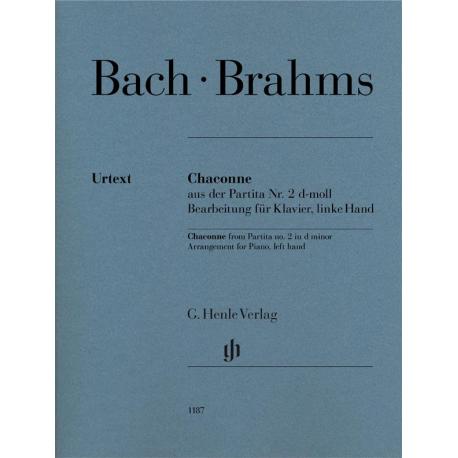 Chaconne De La Partita No 2 En Ré Mineur, Transcription Pour Piano, Main Gauche BACH JOHANN SEBASTIAN (TR.BRAHMS JOHANNES)