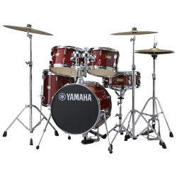 Yamaha - Batterie Acoustique Junior Kit Manu Katché 16" Cranberry Red - JJK6F5CRSET